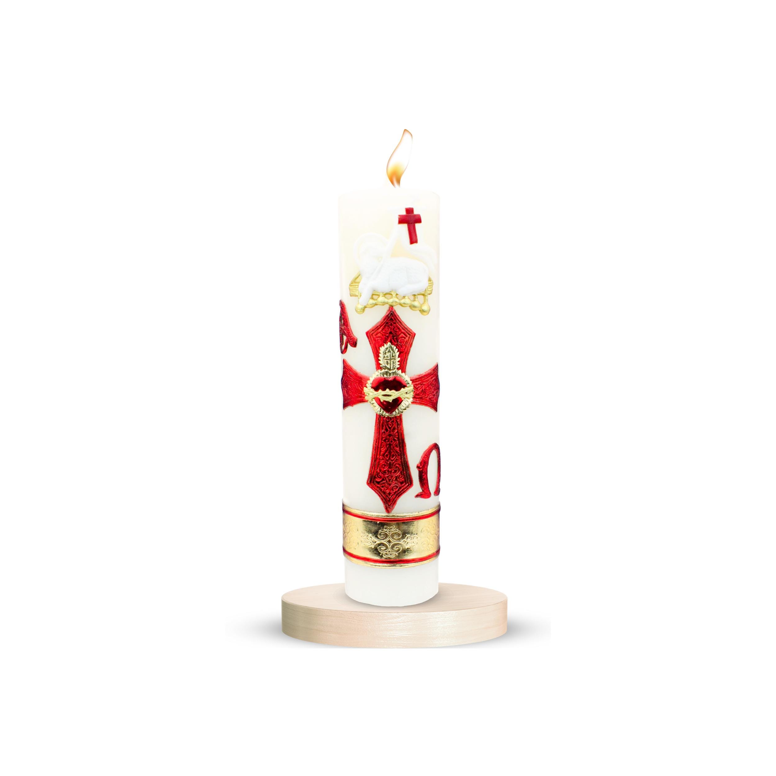 Large Catholic Religious Candles - Catholic Paschal Candle - Large Syrian Catholic Candles - Saint Candles Prayer Candles Our Lady of Guadalupe