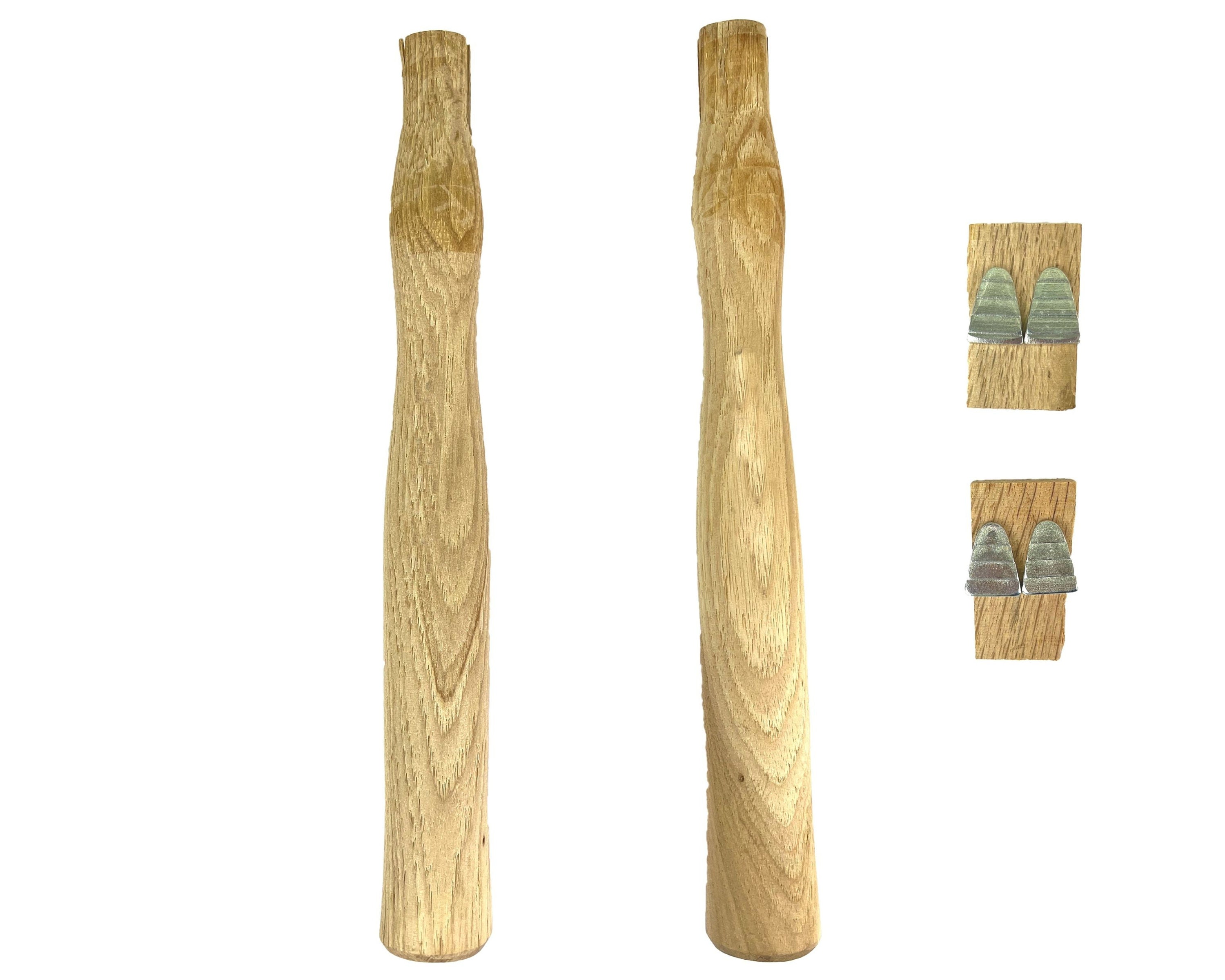 2 Pack Wood Sledge Hammer Handle Replacement for 2, 3 and 4 Lb Complete