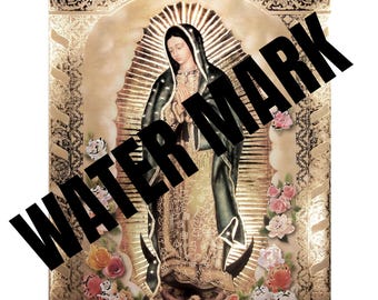 Virgin Mary svg digital download - virgin mary png - The virgin of Guadalupe png digital archive