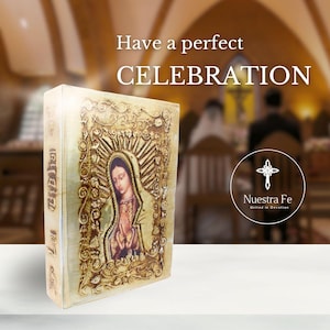 Brand:Nuestra Fe - Catholic Bible in Spanish with Cover of Our Virgin of Guadalupe - Spanish Bible Large Print - The Holy Bible in Spanish image 4