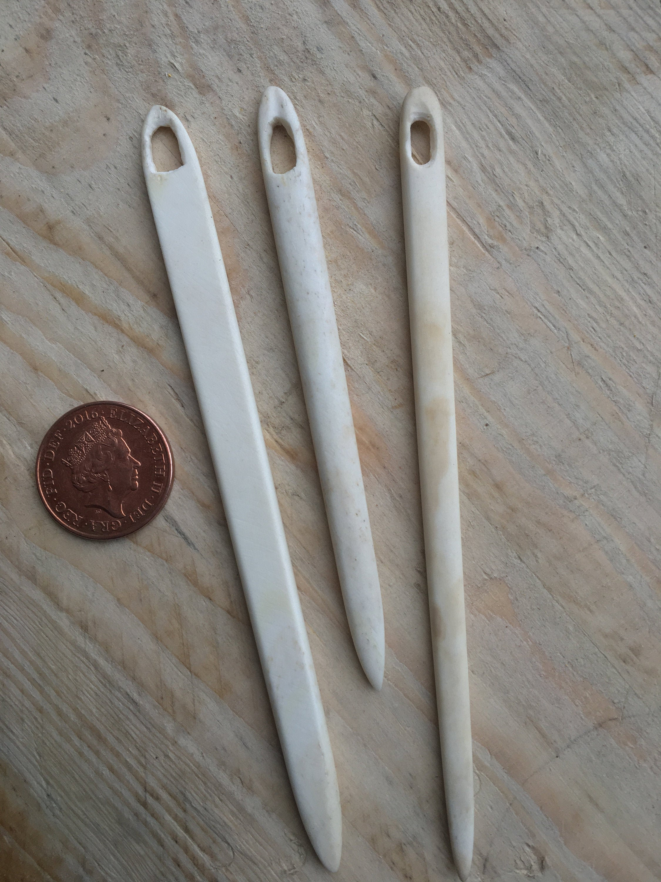 Knitting Needle / Large Sewing Needle from Bone for Nålebinding