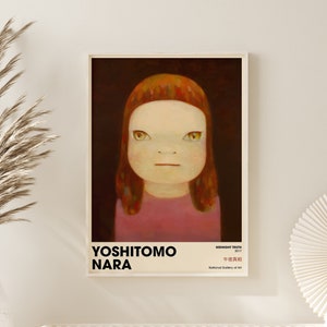 Yoshitomo Nara Exhibition Poster  - Yoshitomo Nara Midnight Truth Print - Exhibition Print - Digital Poster - Digital Print