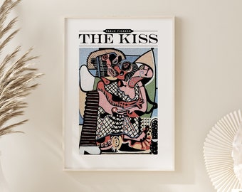 Historical Art - Pablo Picasso - The Kiss, 1925 - Etsy 日本