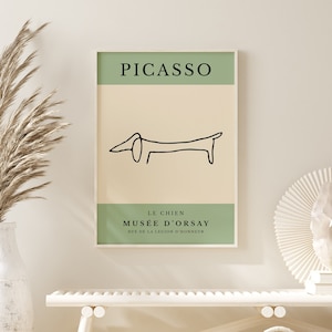 Pablo Picasso Le Chien Exhibition Poster  - Pablo Picasso Print - Exhibition Print - Remastered Poster - Digital Poster - Digital Print