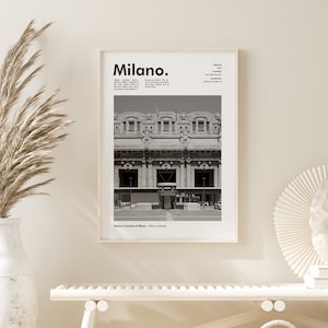 Milano Print - Milano Centrale - Printable Wall Art - Travel Poster - Milano Poster - Italy Poster - Digital Print - City Poster