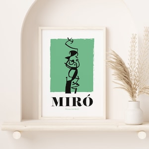 Joan Miro Digital Print - Woman And Bird - Abstract Expressionism - Surrealism - 1967- Joan Miro Poster - Wall Art - Dona i ocell