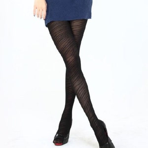 Tights - Animal Print Zebra Pattern (fashionable high quality tights)
