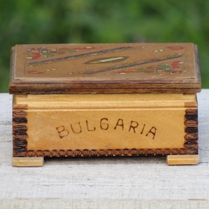 Scatola per sigarette in legno vintage, Portasigarette in legno, Portasigarette, Accessorio per fumatori, Portasigarette fatto a mano