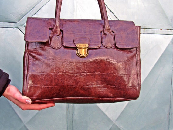 Bag, Genuine Leather Bag, Dark Brown Leather Bag,