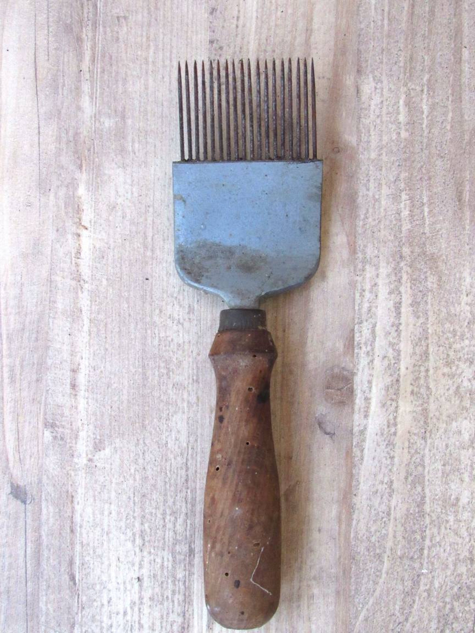 Antique Wool Comb Aluminium Wool Comb 1930ies Wool Comb Etsy