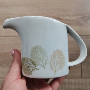 Jarra de leche, Jarra de cerámica, Vertedor, Jarra de crema, Hora del café, Jarra de porcelana, Jarra retro