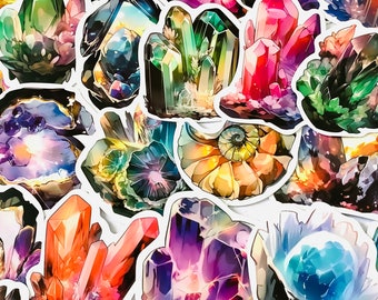 25 stickers cristaux mix aléatoire