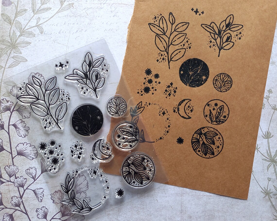 Clear Stamp Set Tampons Bullet Journal Scrapbooking Etsy