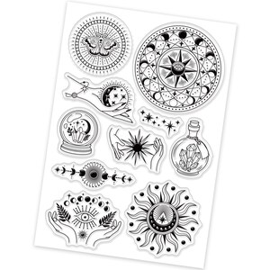 Transparentes Stempelset, Stempel, Scrapbooking – Magie und Wahrsagerei