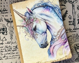 Cahier 160 pages 17 x 22 cm ligné - Licorne