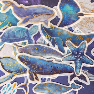 20 Washi stickers + Foil - Magic of the ocean