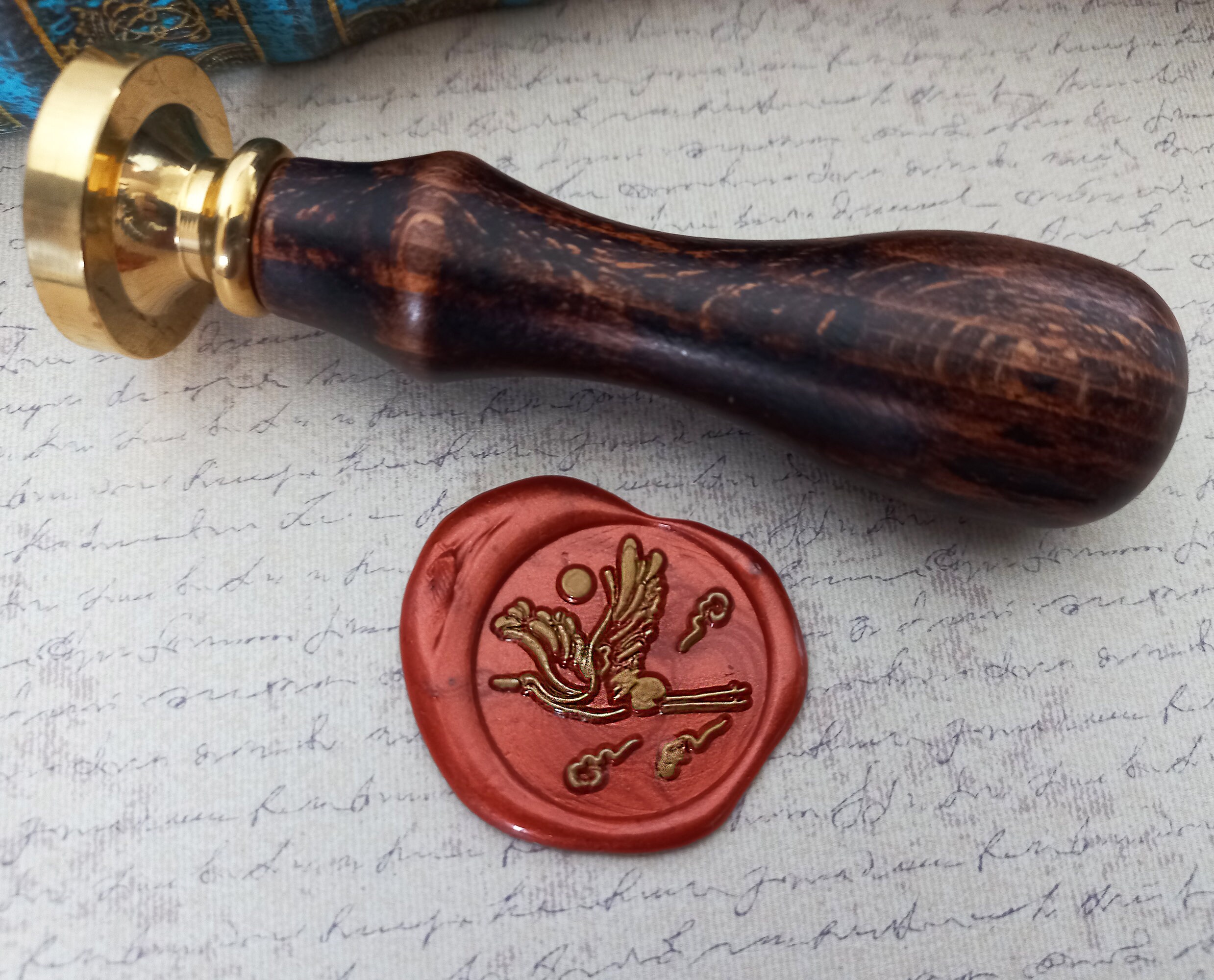 Antique japanese wax seal www.gea.asn.au