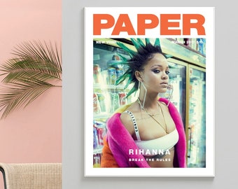 Rihanna Poster Etsy