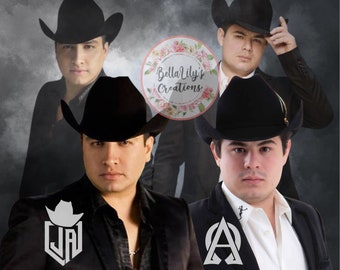 Julion Alvarez y Alfredo Olivas tumbler wrap sublimation wrap 20oz