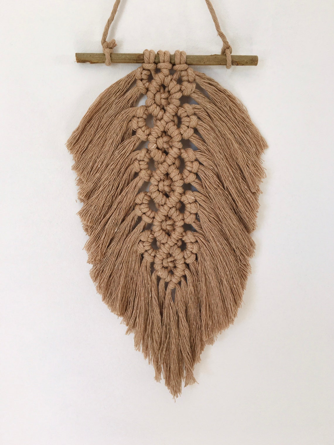 Macrame feather wall hanging Etsy
