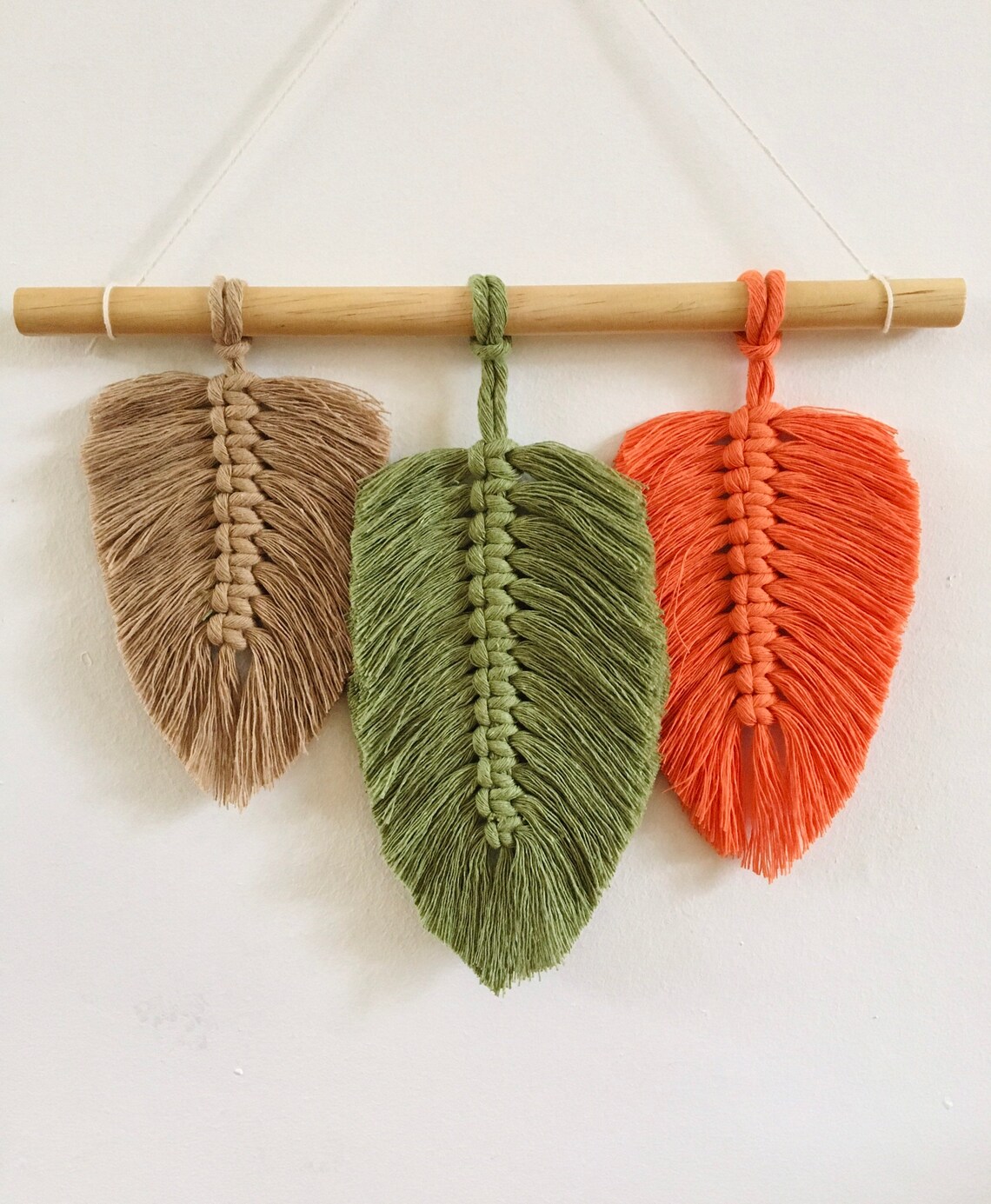 Macrame feather wall hanging Etsy