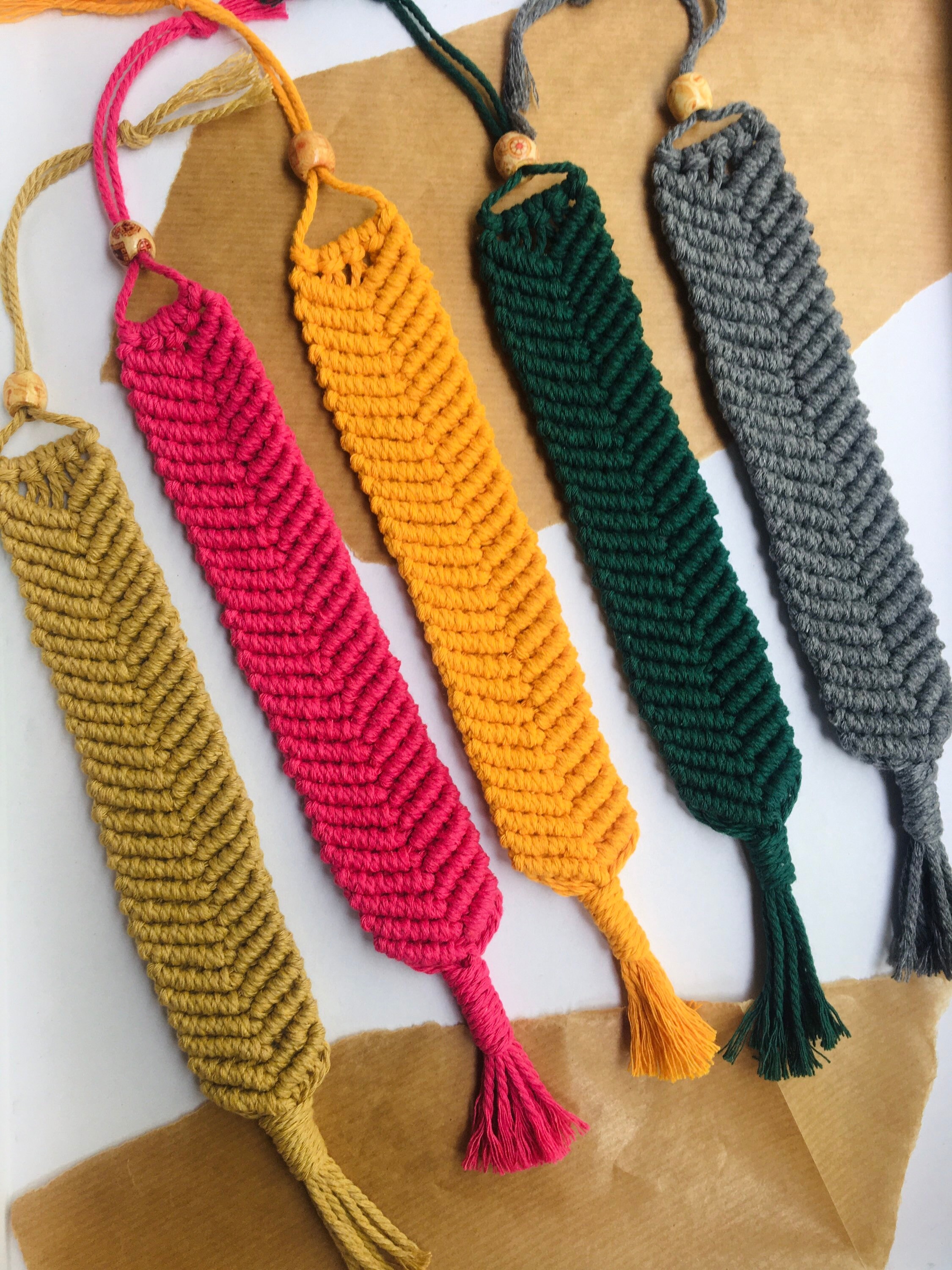 Macrame bookmark Etsy