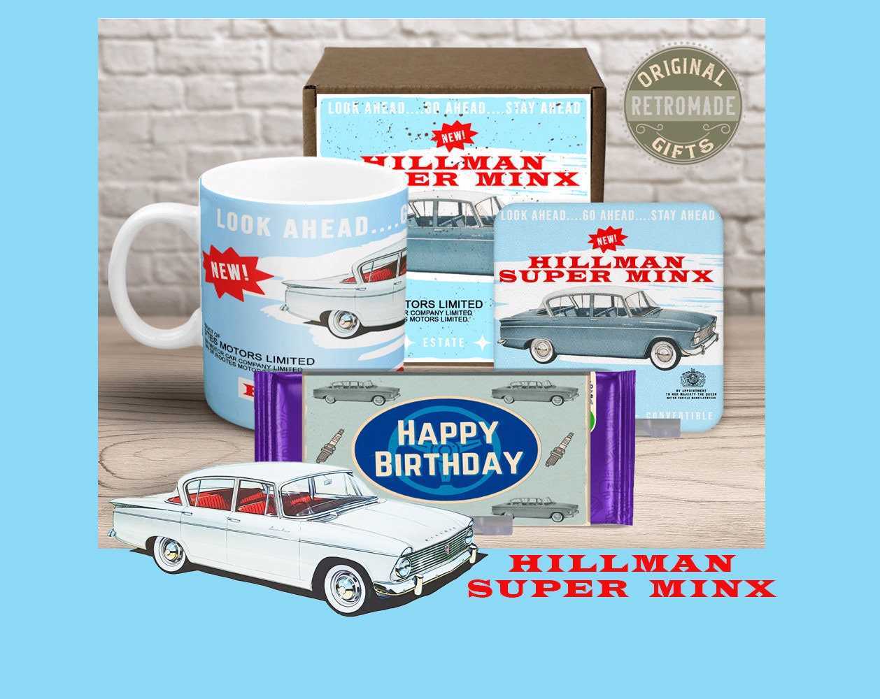 HILLMAN SUPER MINX Retro Style Gift Box