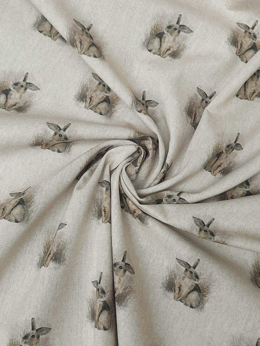 RABBIT BUNNY Cute MINI All Over Design Gift Soft Furnishing Lightweight ...