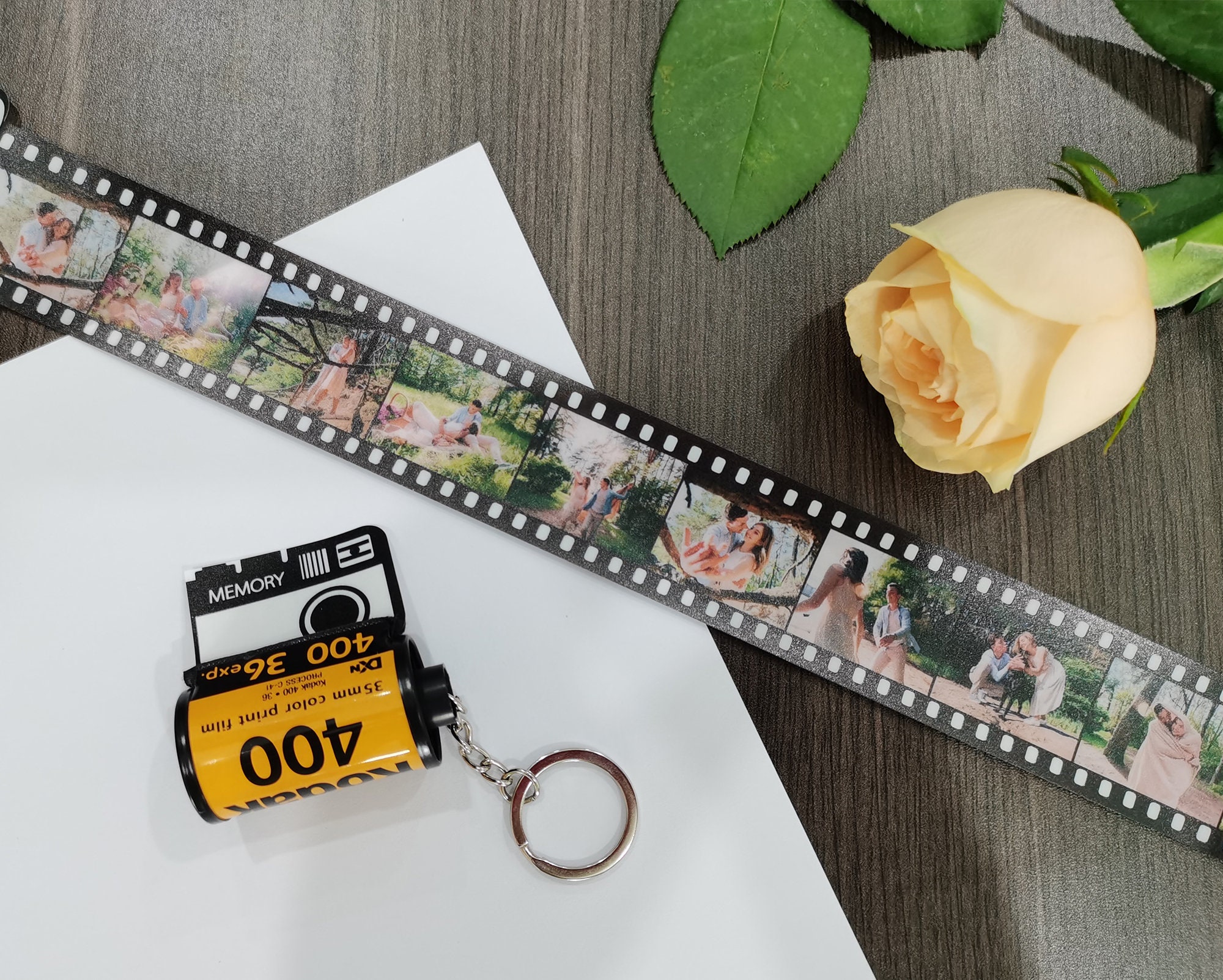 Personalized Film Roll Keychain Photo Film Camera Roll Etsy