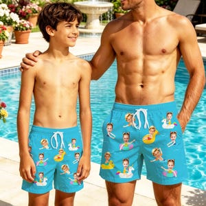Bañador personalizado con rostro: Traje de baño para hombre personalizado, regalo para despedida de soltero imagen 12