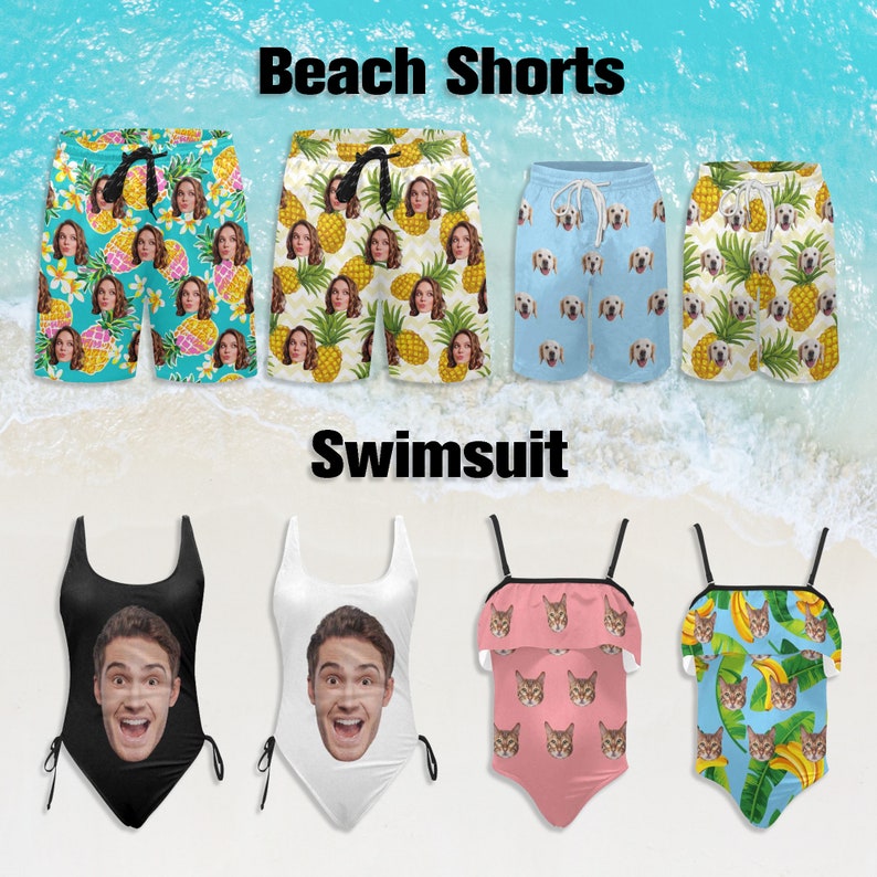 Maillot de bain familial personnalisé : maillot de bain une pièce et photo personnalisés image 8