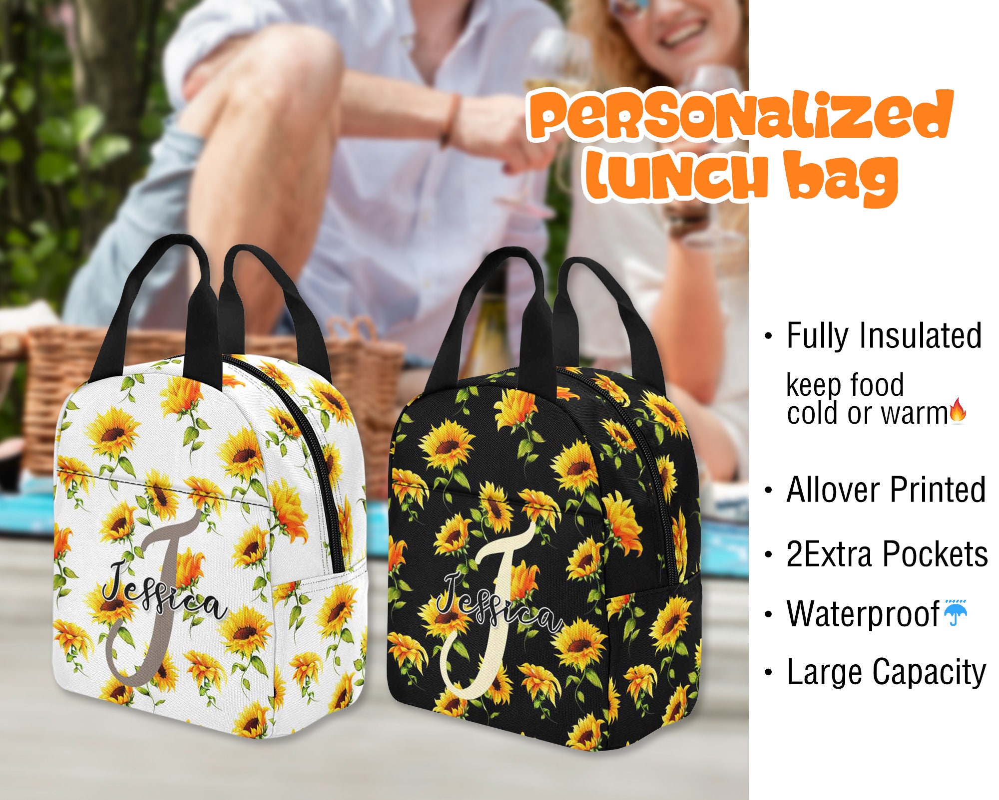 Canvas Lunch Bag Custom Personalized Design Your Own – Humanity Source