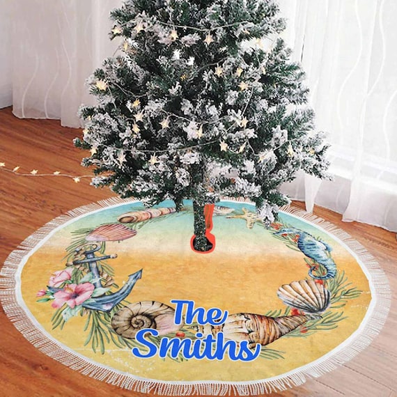beach tree skirt