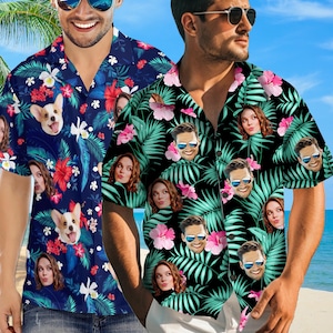 Custom Face Hawaiian Shirt: Personalized Photo Shirt, Birthday Gift