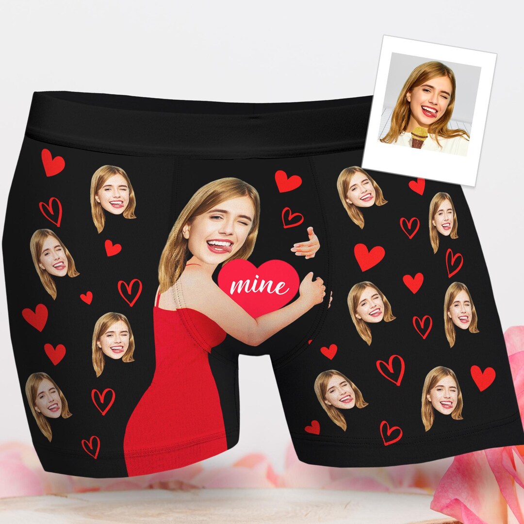 Custom Briefs Personalized Face Boxer Briefs, Custom Photo Underwear, Anniversary ...