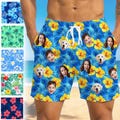 Personalized Face Swim Trunks: Custom Men's Beach Short, Father's Day Gift