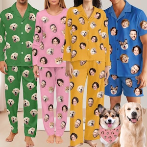 Custom Face Pajamas: Personalized Photo PJs, Matching Family Sets