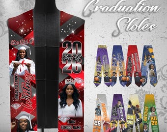 Estola de graduación personalizada: banda personalizada de la clase de 2026
