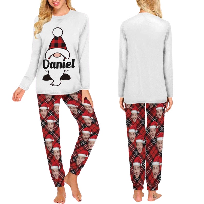 Custom Face Pajamascustom Pajamas With Face&namecustom Face Etsy