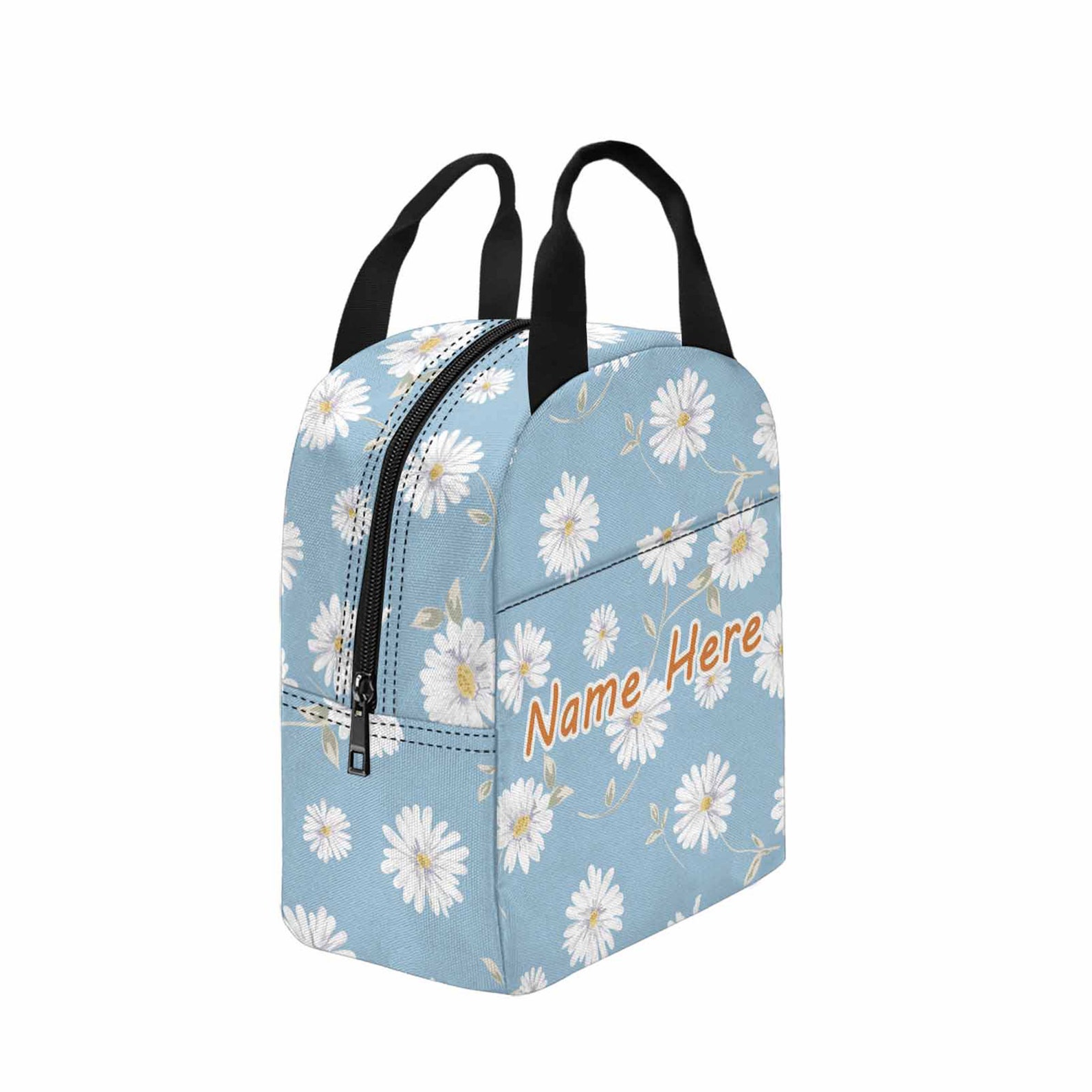 Baby Blue Lunch Bag Personalized Kid's Lunchbox Daisy Etsy