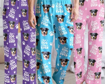 Pantalones de pijama personalizados con caras: Regalo personalizado para mamá, Día de la Madre.