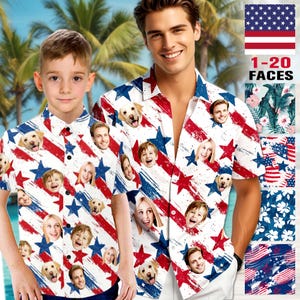 Custom Face Hawaiian Shirt: Personalized Tropical Photo Shirt