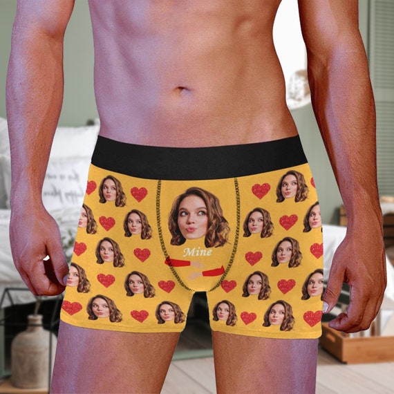 Custom Face Boxer Hugging Personalised Boxer With Face Custom