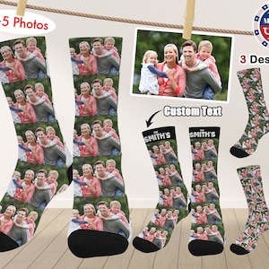 Personalize Family Photo Sock,Custom Photo Socks,Memory Gift for Him,Best Photo Gift for Her,Personalized Socks for him,Father's Day gift