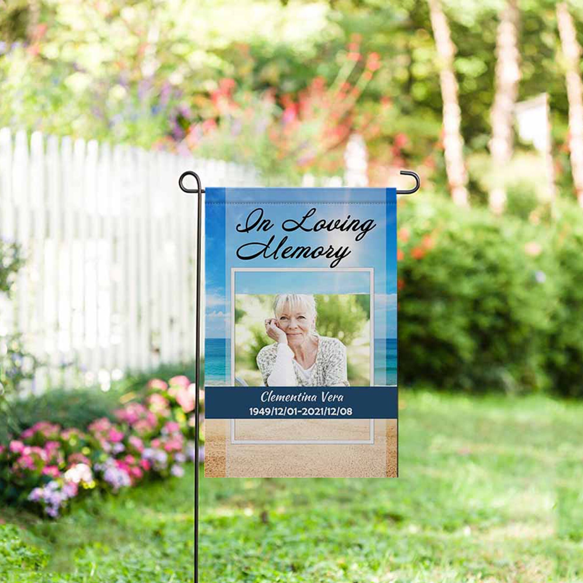 Personalized Photo Flag Memorial Garden Flag