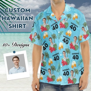Custom Face Hawaiian Shirt: Personalized Birthday Gift