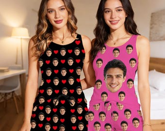 Ensemble pyjama photo personnalisé : pyjamas personnalisés pour femmes, cadeau pour épouse et petite amie