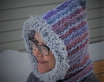 Cappuccio con cappuccio Sundown (modello scritto per un telaio)