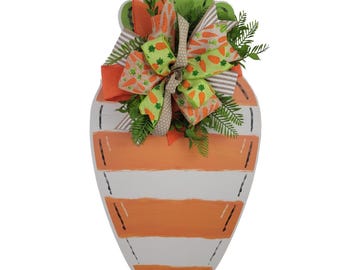 Carrot Easter Door Hanger: Farmhouse Spring Decor