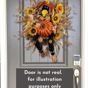 mock up of wreath on 36" door